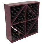 Wine Racks America - Solid Diamond Wine Storage Bin, Pine, Burgundy/Satin Finish - This solid wooden wine cube is a perfect alternative to column-style racking kits. Holding 8 cases of wine bottles, you can double your storage capacity with back-to-back units without requiring more access area. This rack is built to last. That is guaranteed.
