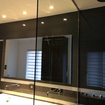 Large Mirror w/Walk In Shower