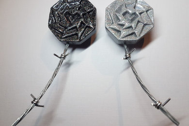 Plaster art magnets