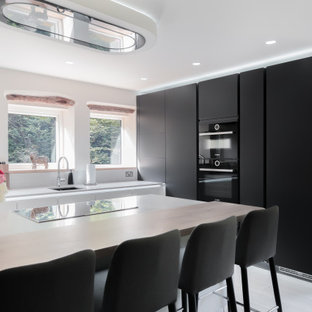 Contemporary kitchen in Sussex.