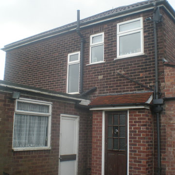 Two storey gable with single storey rear extension