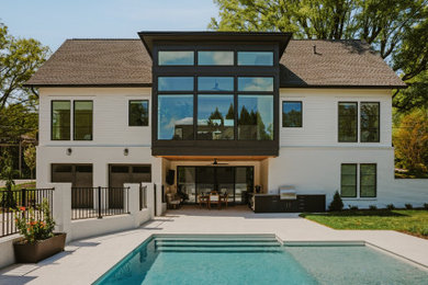 Example of a transitional pool design in Charlotte