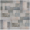 17.38"x17.38" Lumber Porcelain Floor/Wall Tile, Case of 8, Gris