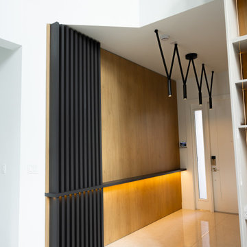 Modern Architectural Millwork Feature Wall & Stair Paneling