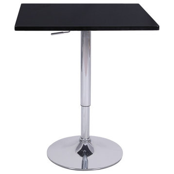 Set of 4 Modern Home Zeta Contemporary Adjustable Height 24" Bar Table - Polish