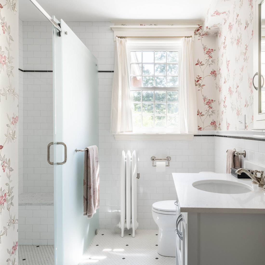 Universal Design Bath, Craftsman Style