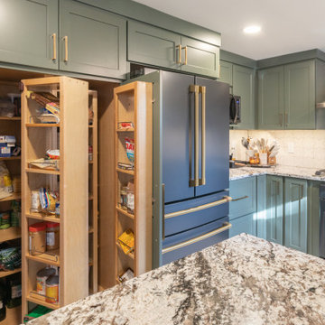 Storage-Focused Kitchen Remodel with Custom Pantry + Layout Reconfiguration