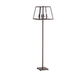 GLASS SHADE FLOOR LAMP - Floor Lamps