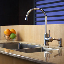 Kraus Single Lever Stainless Steel Kitchen Faucet KPF-2160 - Kitchen Faucets