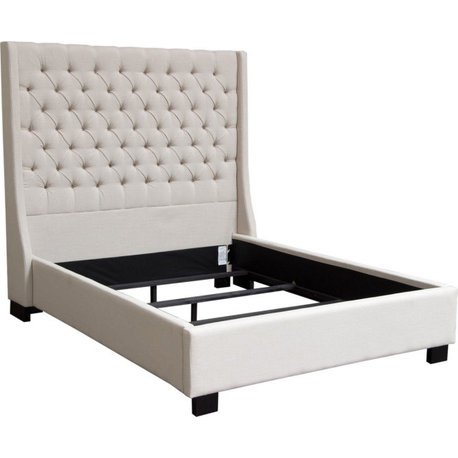 Park Avenue Tufted Bed - Desert Sand, King