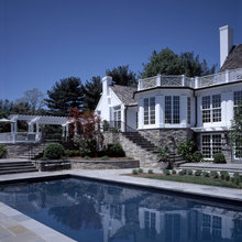 Renovation - white brick + stone