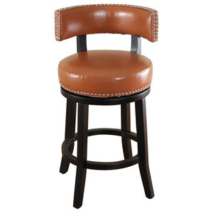 mossoro swivel leather counter stool