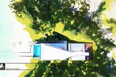 Example of a minimalist home design design in Other
