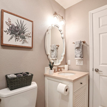 Earthy Chic Guest Bathroom