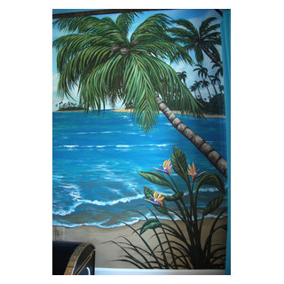 Treasure Island Pirate Mural Themed boys bedroom by MuralArt.com ...
