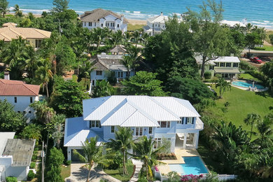 Transitional exterior home photo in Miami