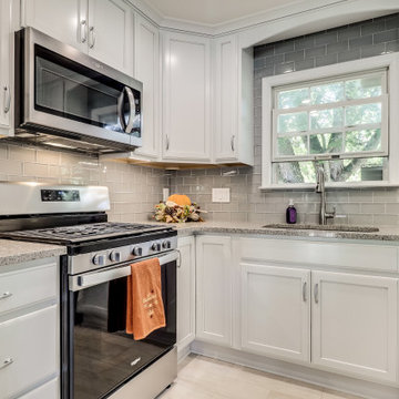 Transitional Two-Finish Kitchen Remodel Woodbridge, VA