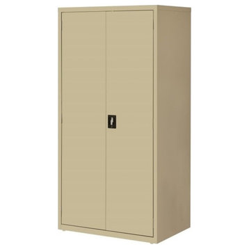 Hirsh Welded Metal Storage Cabinet with 4 Adjustable Shelves in Putty/Beige