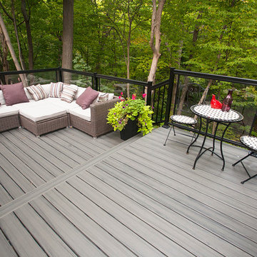 Some custom decks built by Hickory Dickory Decks using Armadillo decking.