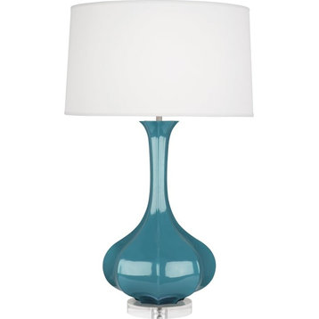 Robert Abbey Pike LUC Accent TL Pike 32" Vase Table Lamp - Steel Blue