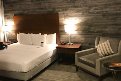 Transitional bedroom photo in Houston
