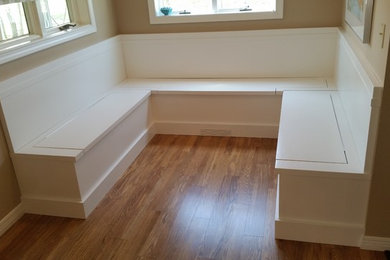 Small transitional kitchen/dining room combo photo in Other