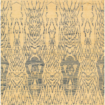 Pasargad Ikat Collection Hand-Knotted Lamb's Wool Area Rug, 4'11"x5'1"