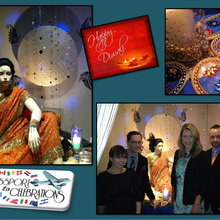Holiday museum Diwali display for Atlanta History Center
