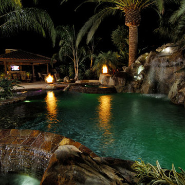 Pool with Water Features