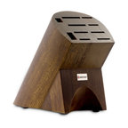 Wusthof 10-Slot Burmese Walnut Knife Block