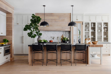 Kitchen - coastal kitchen idea in Charlotte