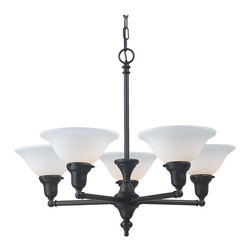 Royce Lighting - Essex Collection 5 Light Chandelier with Oil Rubbed Bronze Finish - Chandeliers
