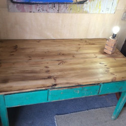 Green Farmhouse Table - Furniture