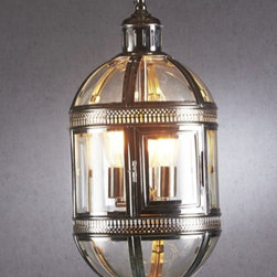 Madrid Hanging Lamp in Shiny Nickle - Chandeliers