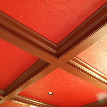 Handsome coffered ceiling in Lebanon Basement