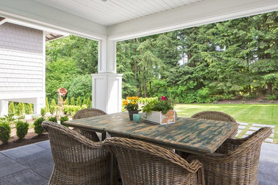 Traditional exterior home idea in Seattle