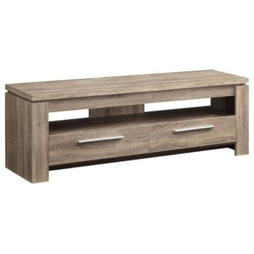 Bowery Hill 59" TV Stand in Weathered Brown