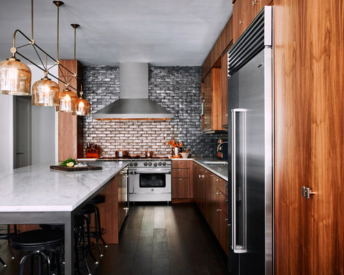 Single-Wall Kitchen Design Ideas & Remodel Pictures | Houzz
