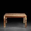 Romy Square Dining Table Made of Rosewood, Natural