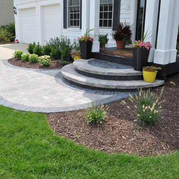 Sugar Grove - Front Entry Sidewalk & Landscaping