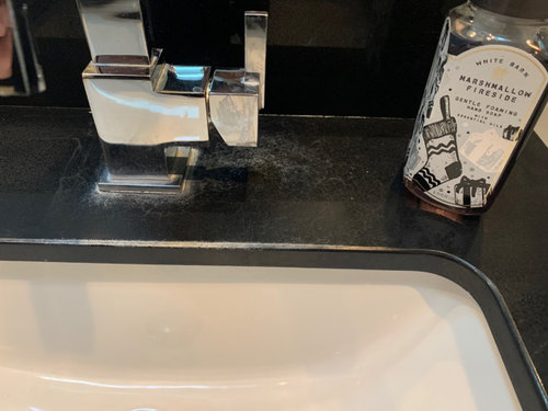 white marks on kitchen worktop