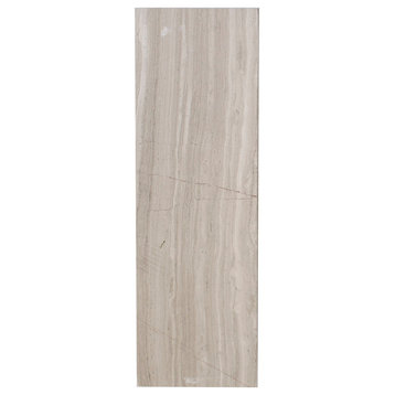 3"x9" White Oak Marble Field Tile, Honed, Set of 20