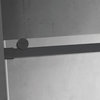 Rovigo 48" W x 76" H Single Sliding Frameless Shower Door, Matte Black