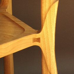Custom Handmade Ash Pentagon Side Table - Products