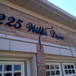 Custom Script Address Signs - House Numbers