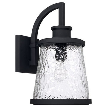 Capital Lighting Tory 1-Light Outdoor Wall Lantern 926512BK, Black
