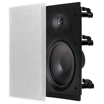 Black Series BK-T81 8 In-Wall Speakers with a 1/2th Silk Soft Dome Tweeter, Pair