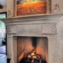 living room fireplace