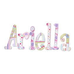 Girls Custom Painted Letters - Wall Letters