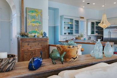 Inspiration for a coastal kitchen remodel in Miami